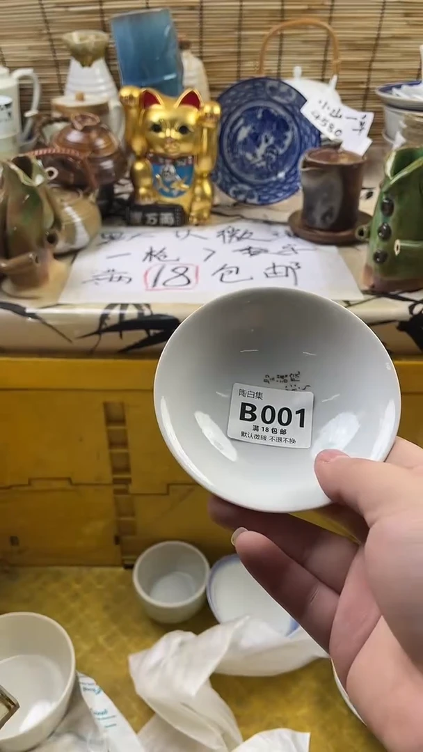 瓷片??默认微瑕，介意慎拍！A001