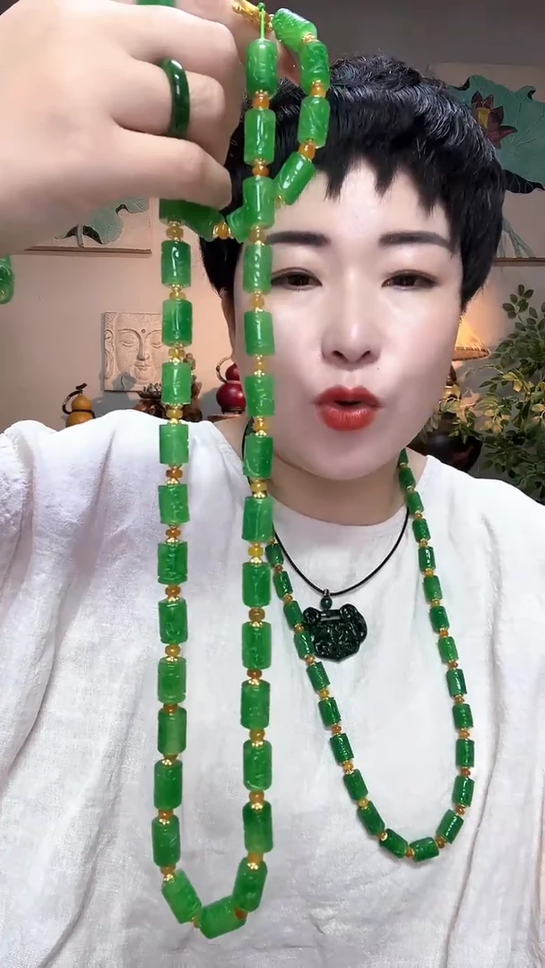 吊坠(赠链)合金翡翠周*837