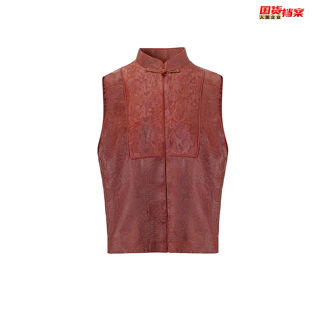 【万象有衣】金甲八达韵-原创设计师款秋季-马甲-6886