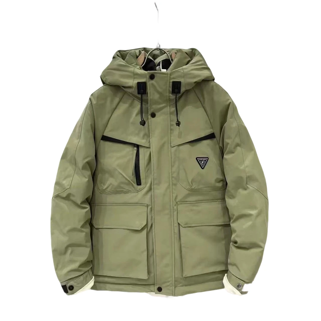 2036短款连帽时尚帅气休闲加厚保暖男士冬季羽服外套