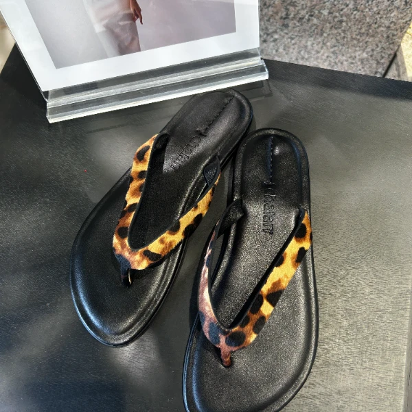 chalan 新款时尚百搭舒适休闲后底简约人字拖B125X006