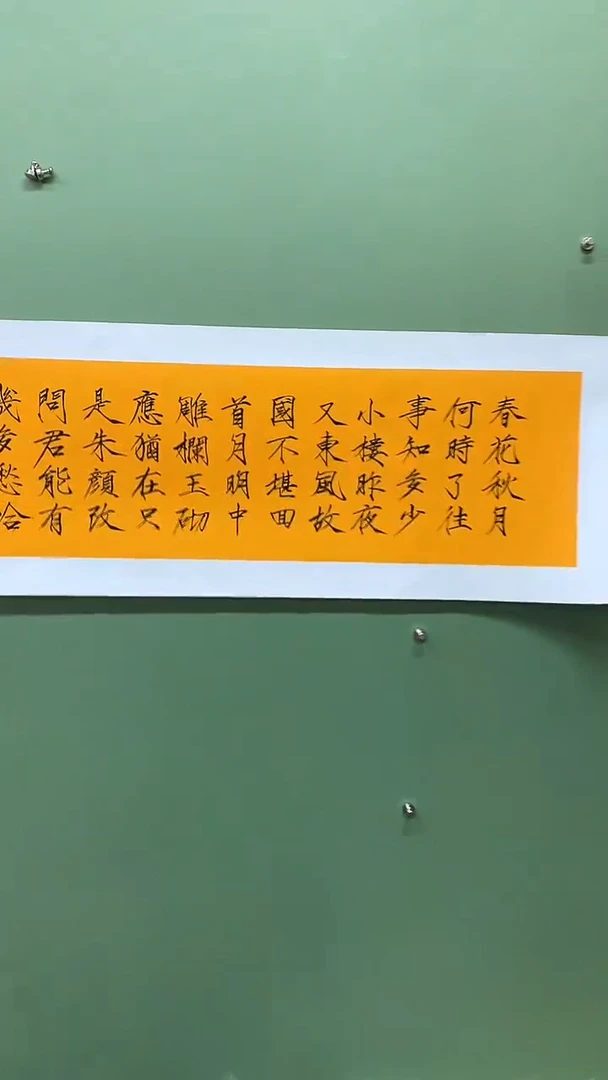 横款精品四尺对开书法，春花