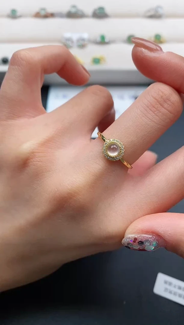 银S925镶嵌戒指翡翠22222222+9