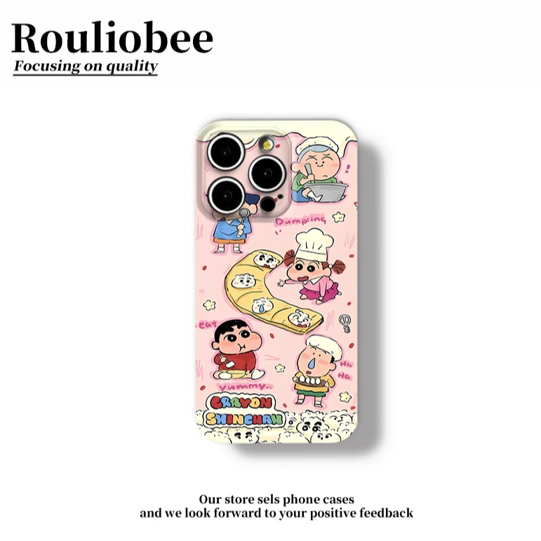 可爱包子小新适用苹果16promax手机壳iPhone15华为vivo小米13oppo