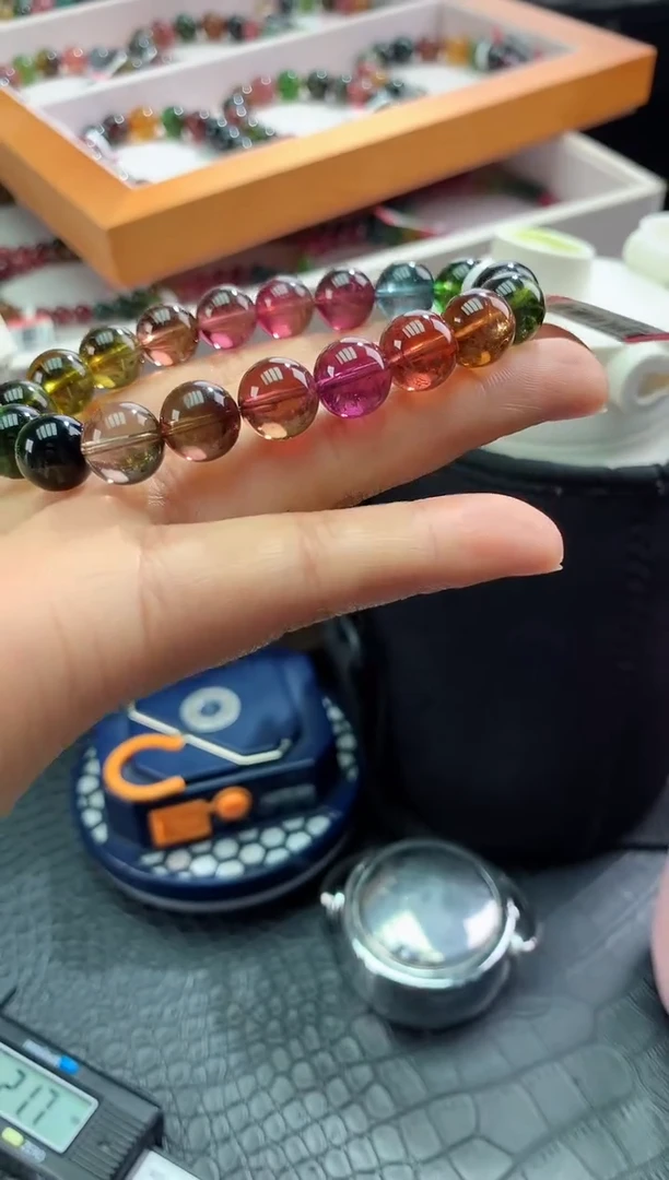 【闪购商品】碧玺手串未镶嵌多样性发一条