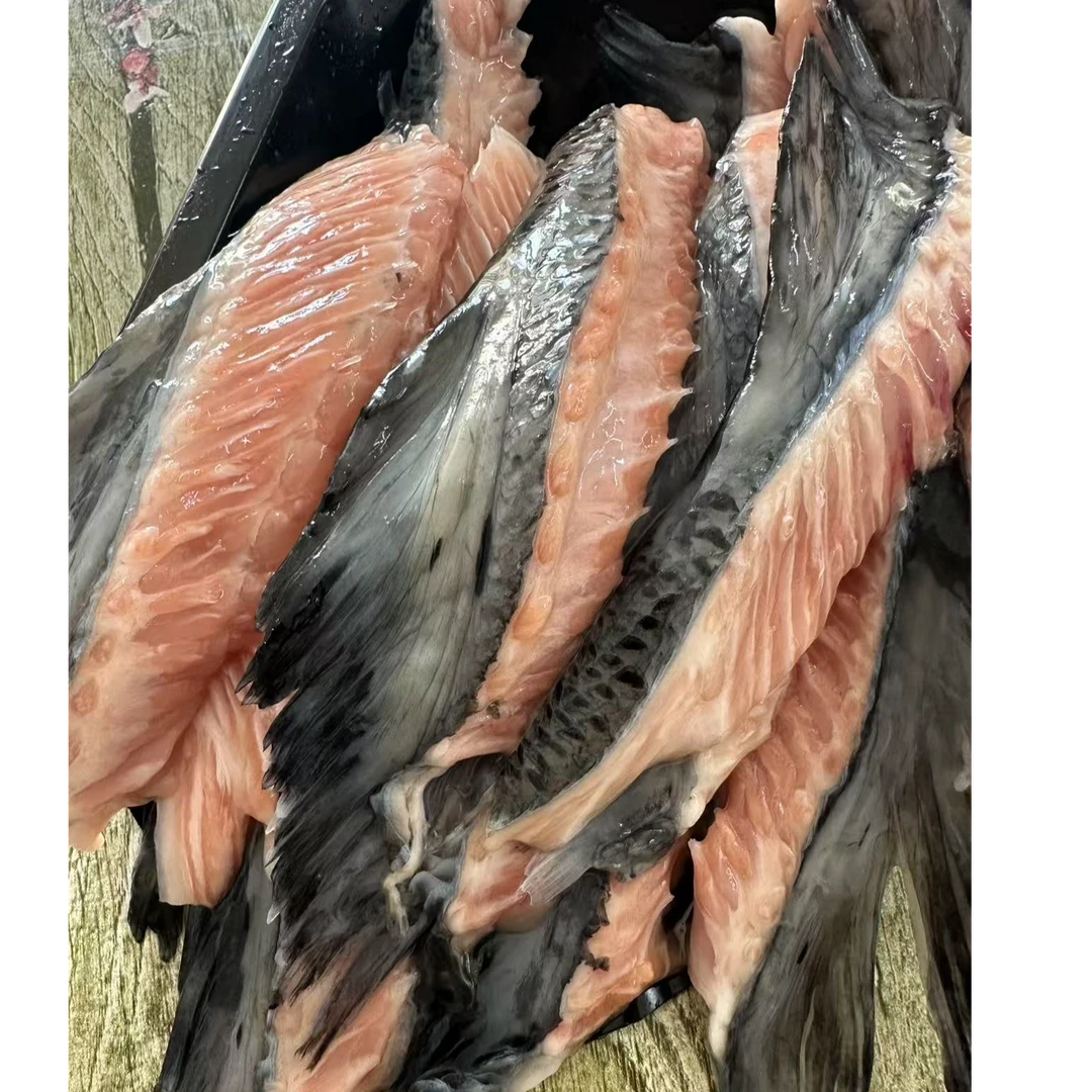 【万成专属】冷冻三文鱼（大西洋鲑鱼）鱼背鳍 一份4包，每包500克