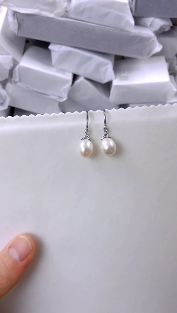 未镶嵌耳饰淡水珍珠ed1048