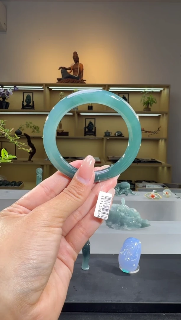 未镶嵌手镯翡翠55圈
