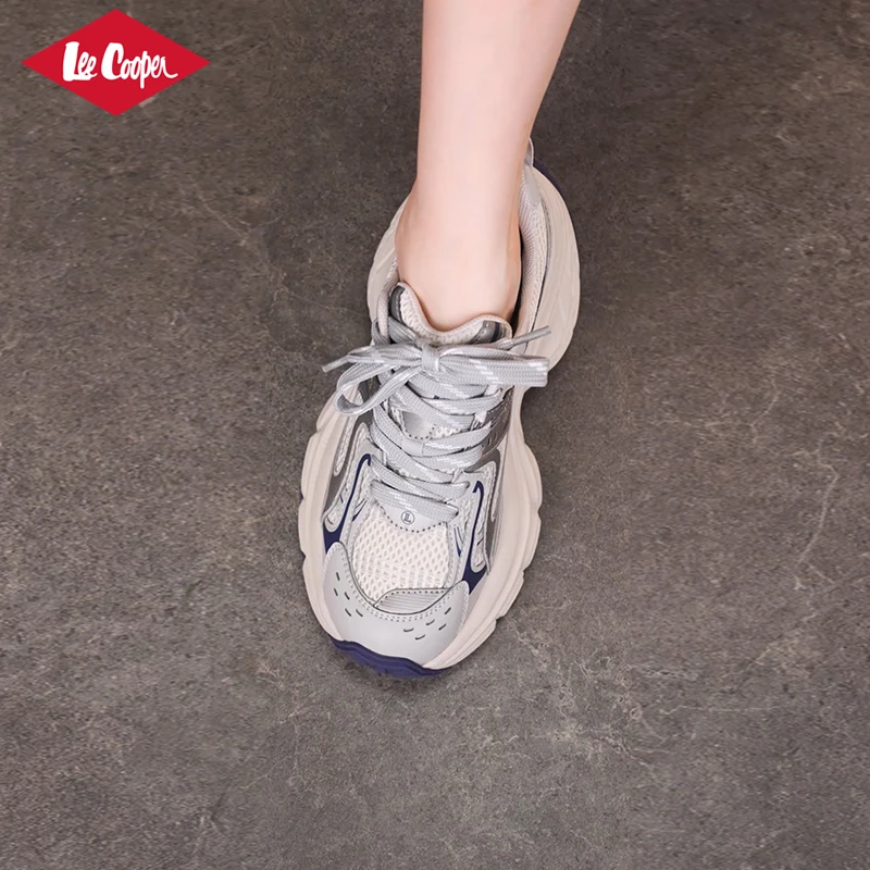 LEE COOPER【欧若动感风】新款厚底老爹鞋榴莲底轮胎鞋户外运动鞋