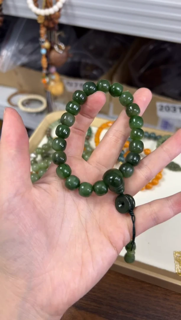 手链未镶嵌和田玉和田碧玉三通款手持[0318]