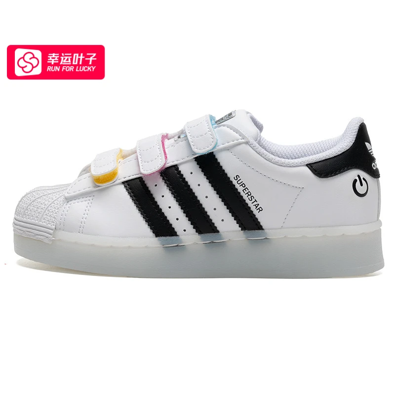 adidas阿迪达斯儿童鞋2025春季新款男童时尚轻便运动休闲鞋JI0506