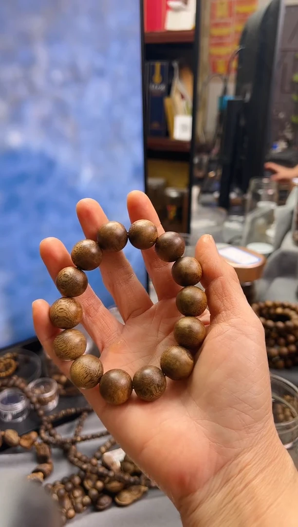 【闪购商品】沉香手串棋楠圆珠单圈