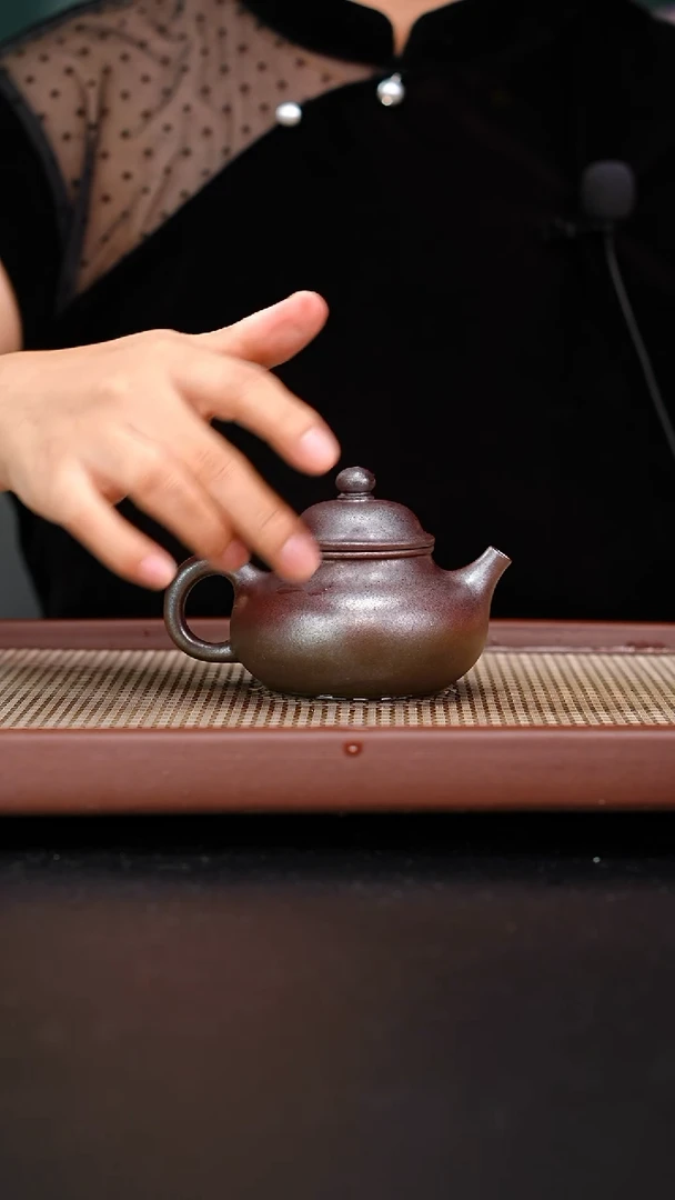 茶壶紫砂红皮龙柴烧容天150