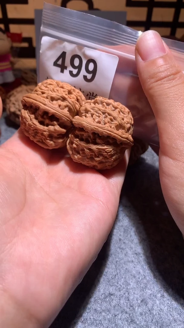 把件文玩核桃【趣玩核堂】 499号，38左右白狮子