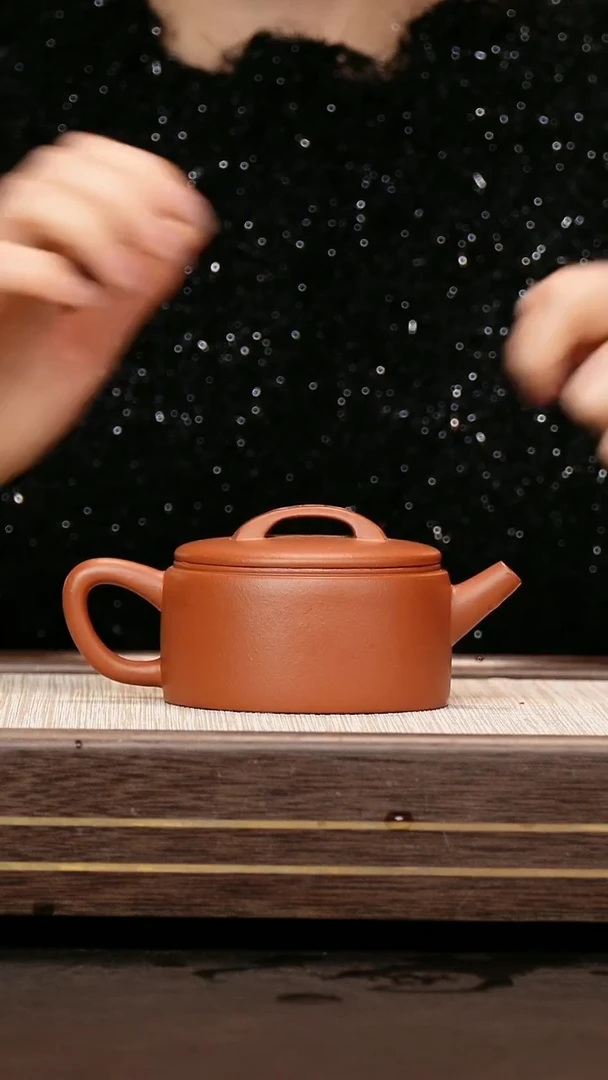 茶壶紫砂小煤窑朱泥汉瓦 王红英