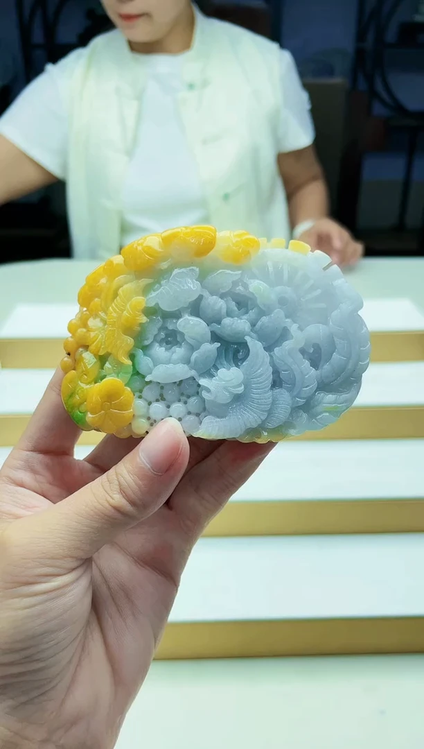 未镶嵌定制翡翠毛货09140183