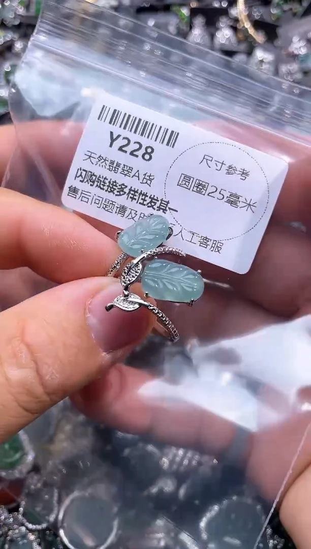 【闪购商品】翡翠颈饰未镶嵌Y228戒指 多样性发其一