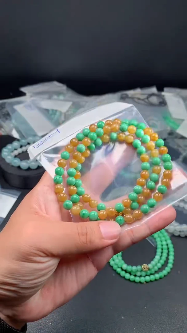 未镶嵌定制翡翠翡翠珠串