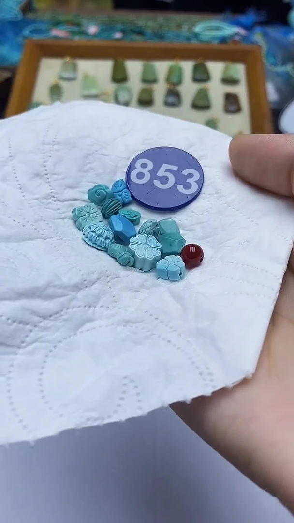 玛瑙/玉髓珠子未镶嵌853随机发