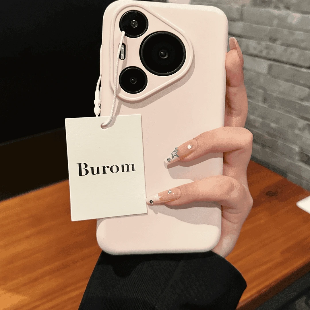 适用于华为Pura80/70pro手机壳小众简约液态硅胶小清新全包防摔壳