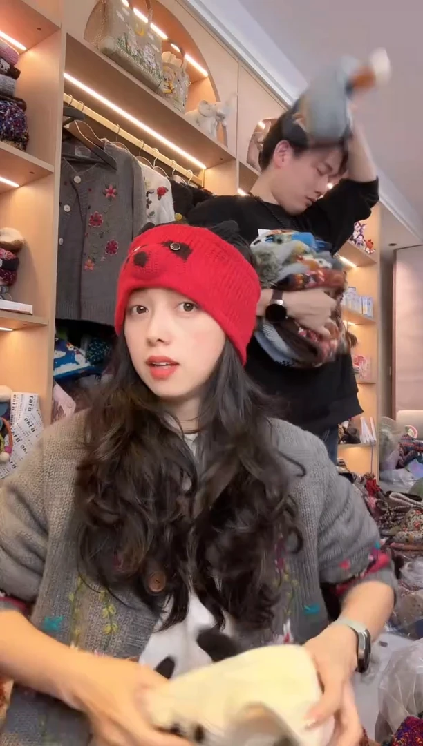 羊毛纯手工小熊发带