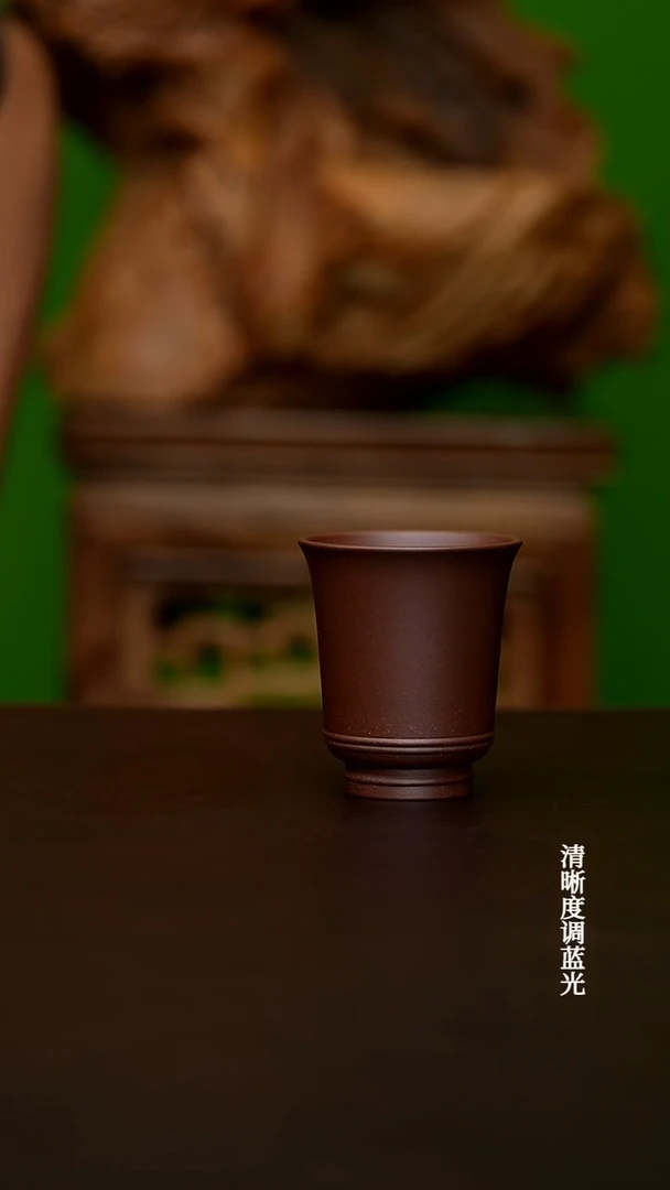 茶壶紫砂宜兴原矿   老紫泥  主人杯 90CC