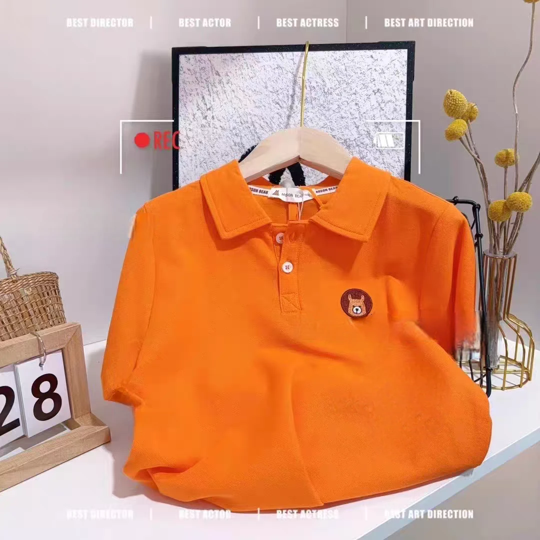 5812男童洋气百搭运动短袖夏季T恤夏款宝宝女童POLO上衣