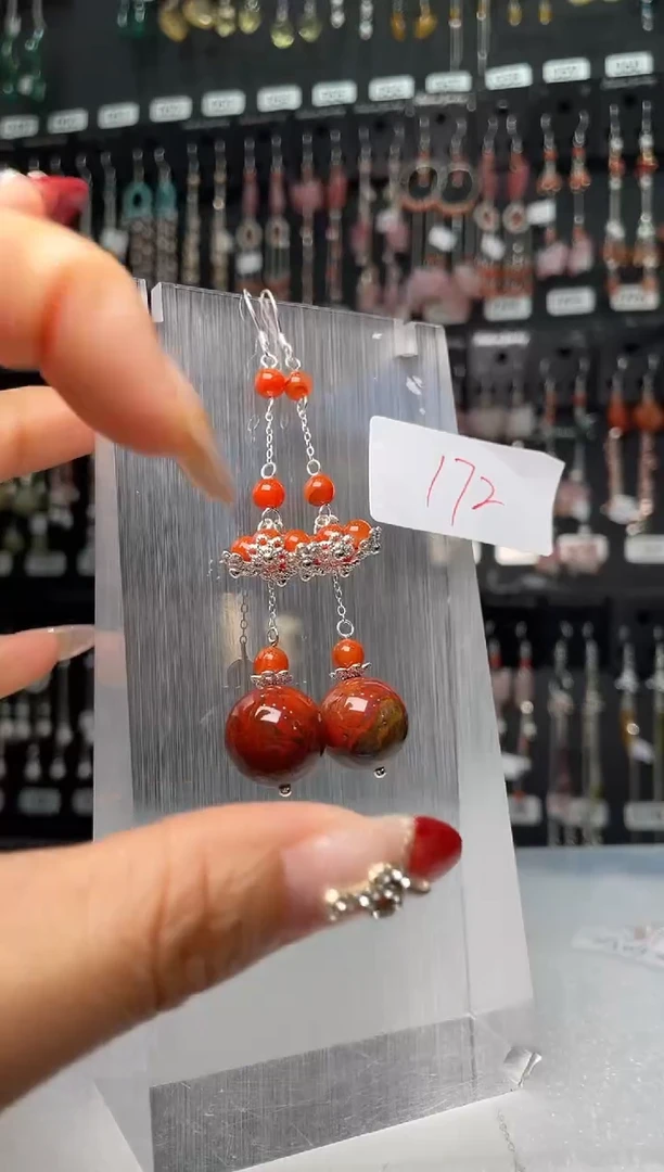 【闪购商品】紫晶耳饰银S925镶嵌喜欢拍