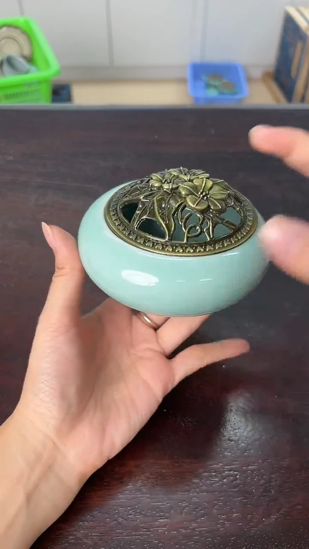 龙泉云间青瓷小米茶器