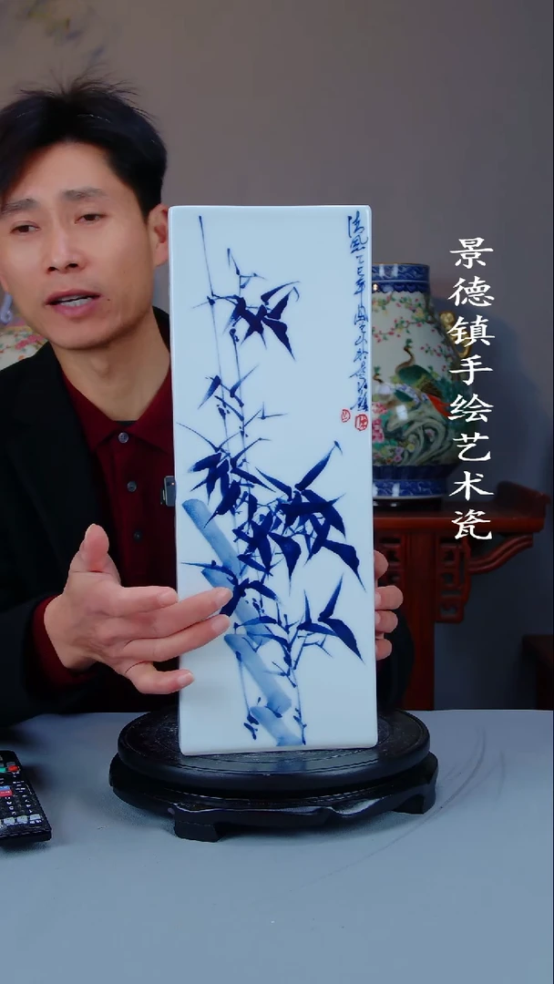 摆件陶瓷景德镇手工手绘陶瓷摆件45