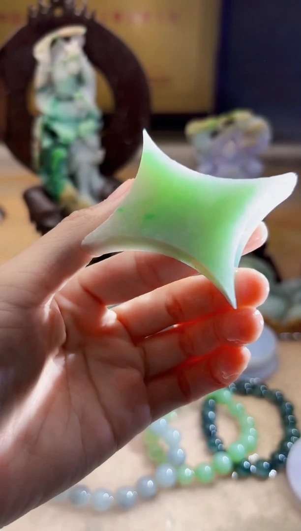 未镶嵌挂件翡翠A货柠优6914