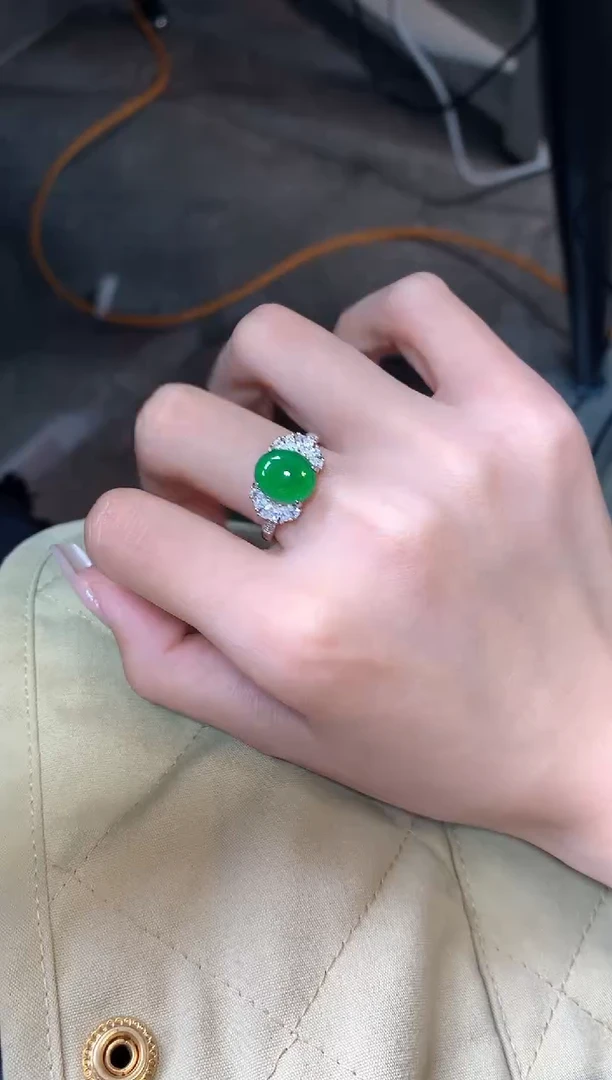 【闪购商品】翡翠戒指银S925镶嵌321321312