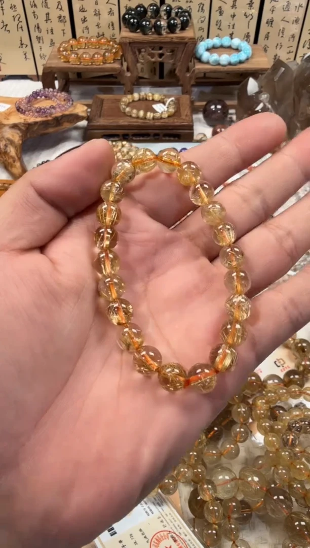 未镶嵌手串水晶SJ-267金发晶