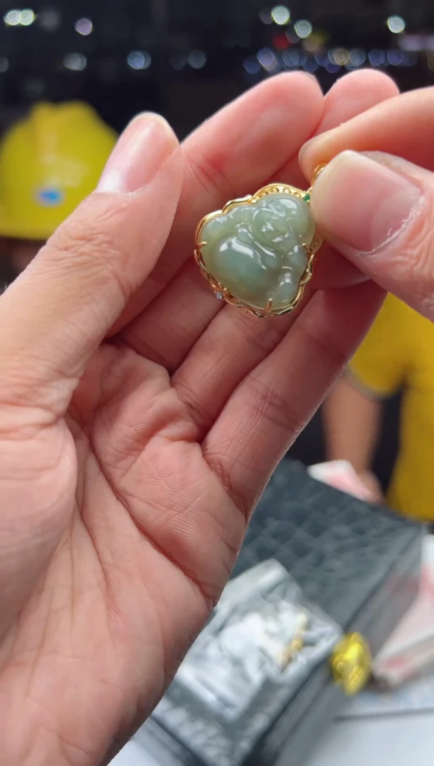 和田玉银S925镶嵌颈饰天然和田玉多样性发货发其一