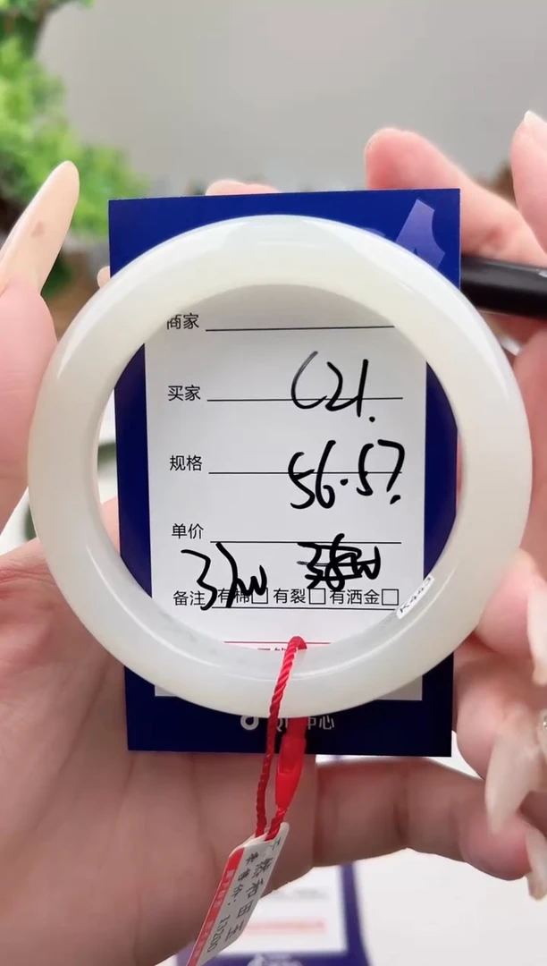 未镶嵌手镯和田玉微色差C21