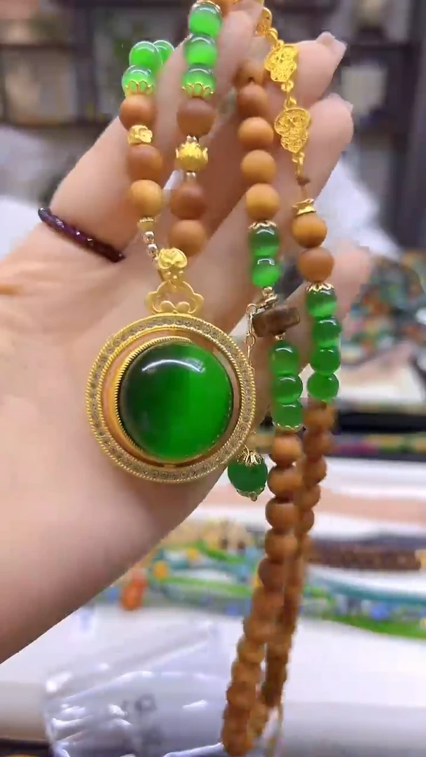 未镶嵌毛衣链碧玺猫眼DIY款M625