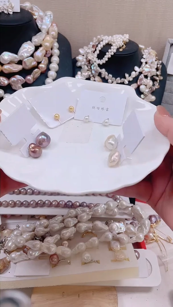 未镶嵌套装淡水珍珠【纯恬饰品】