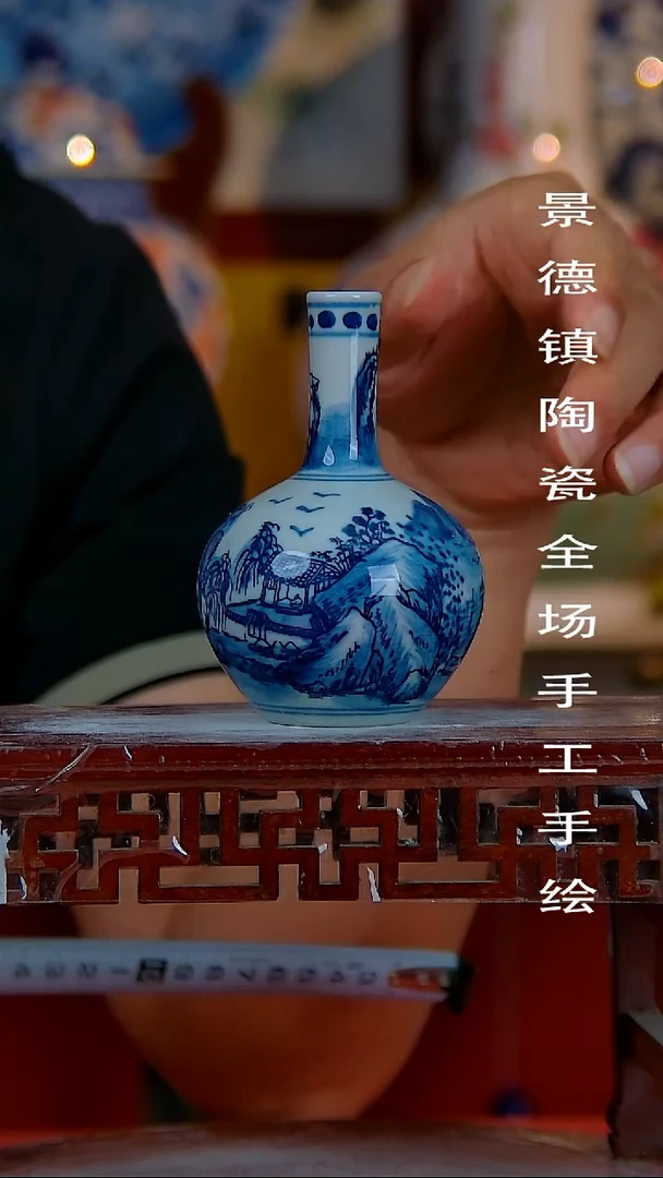 摆件景德镇陶瓷 全场手工手绘