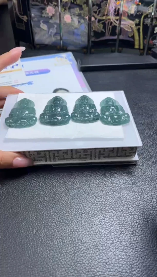 颈饰未镶嵌翡翠G****t翡翠观音多样性发货