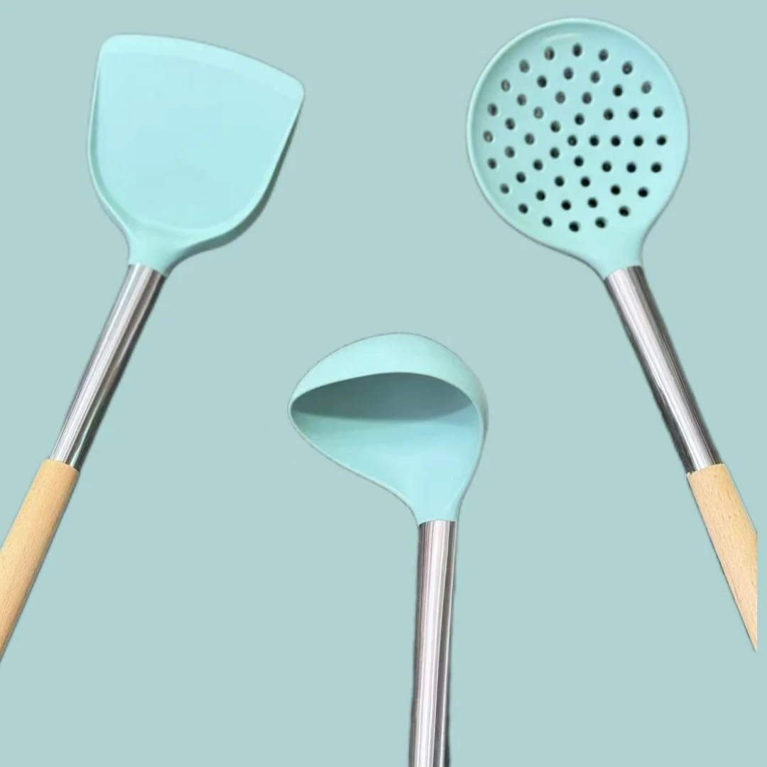 三件套蓝色硅胶铲