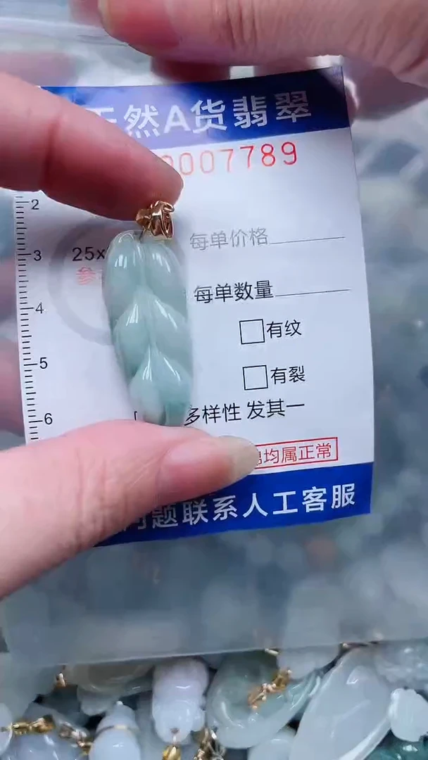 翡翠未镶嵌吊坠(不含链)1