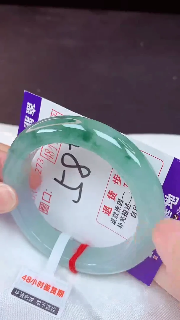 未镶嵌手镯翡翠58（48小时鉴赏期 ）