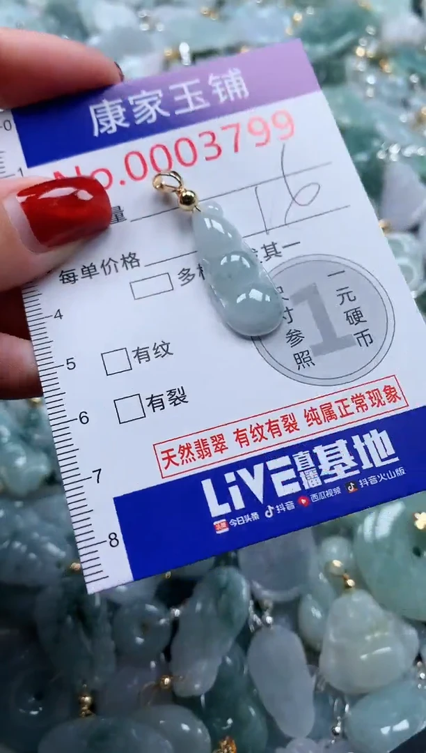 翡翠未镶嵌吊坠(不含链)3799