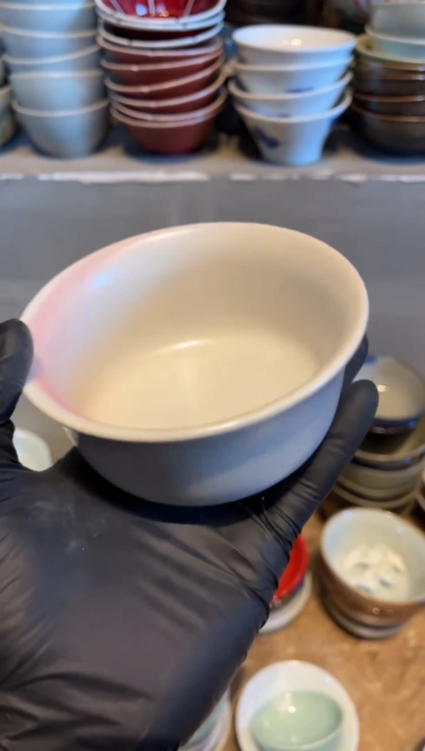 【闪购商品】瓷片392桃夭万福小碗米饭碗