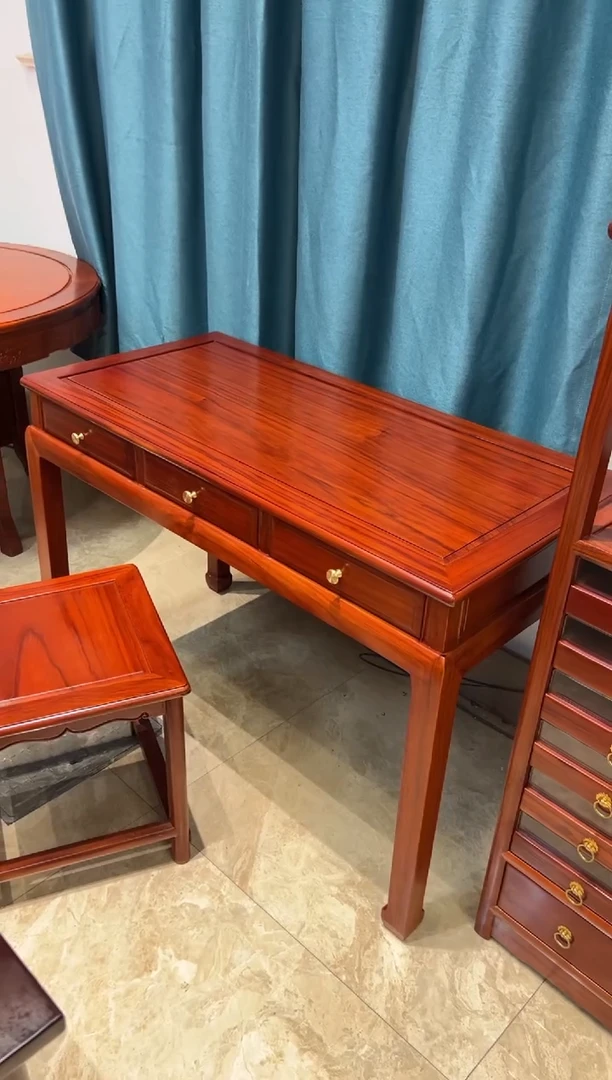 花梨木类书架永*福利款书桌单桌