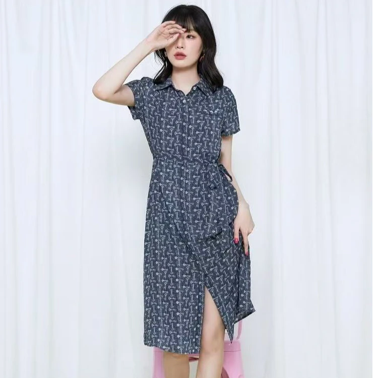 950气质法式时尚碎花连衣裙女2025新款爆款气质高级感收腰裙子