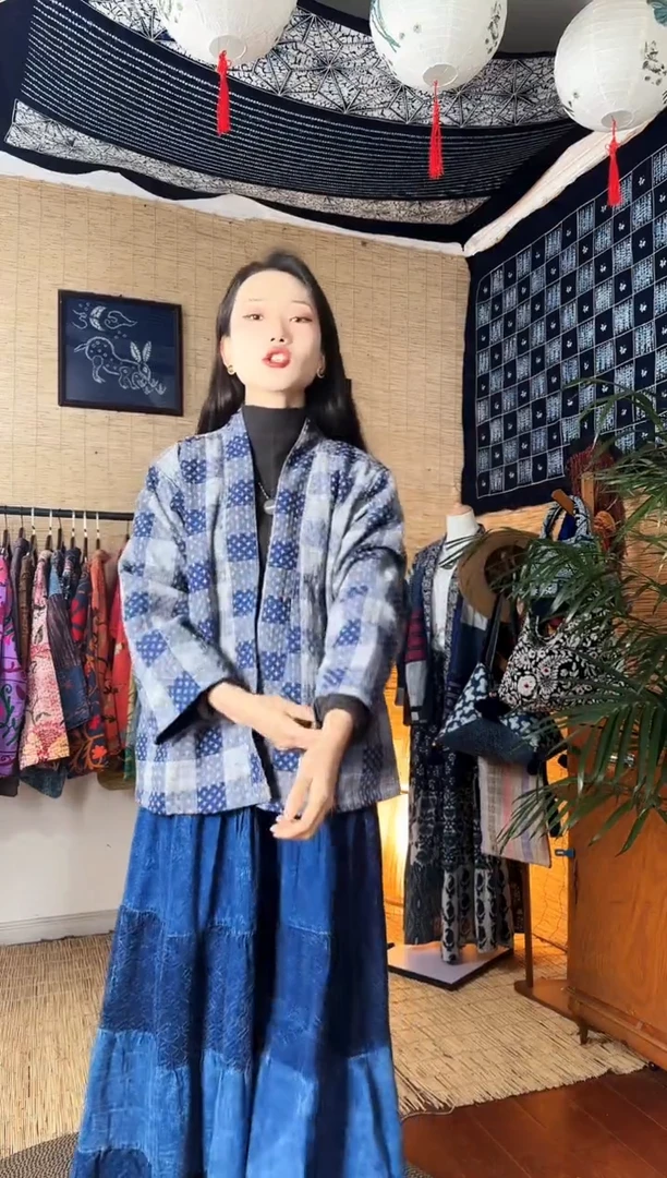 【闪购商品】设计师款网格开衫外套