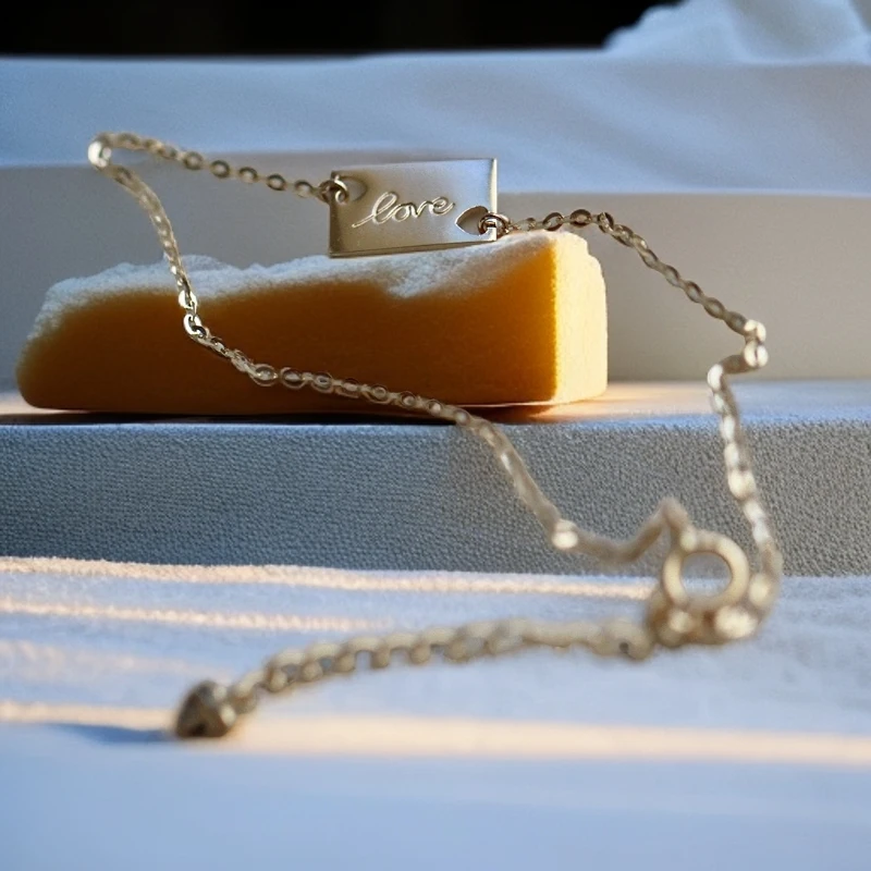 925银手链 MY128love爱心镀金手链ins风气质手链个性高级手链