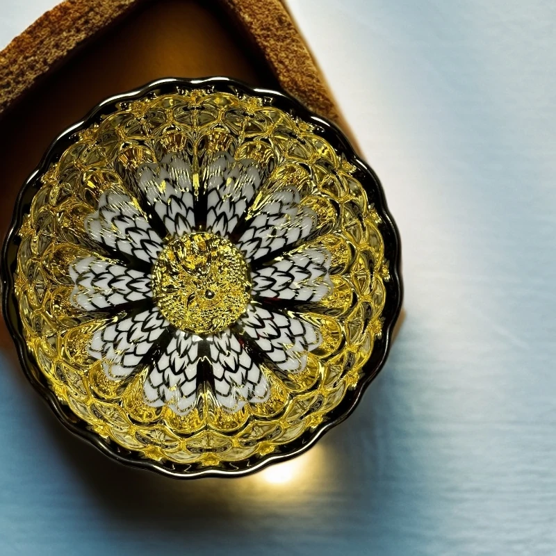 金龙杯 精美鎏金生肖龙陶瓷主人杯无礼盒