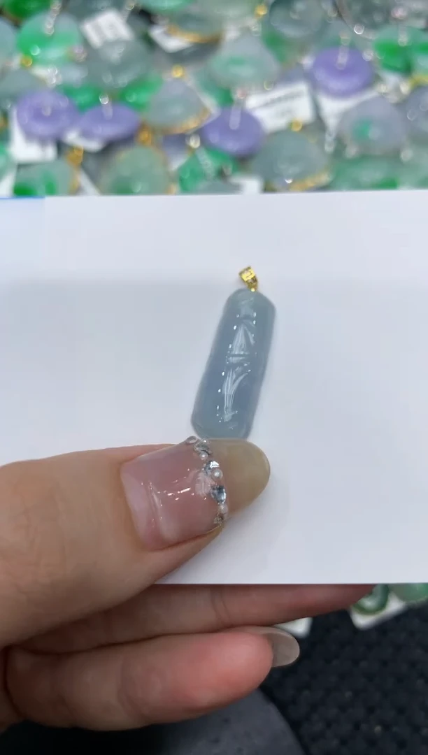 【闪购商品】翡翠颈饰18K金镶嵌222222222